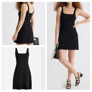 J Crew Squareneck mini sweater-dress